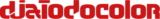 Logo completo de djatodocolor, letras estilizadas en rojo que forman el nombre completo del proyecto musical.
